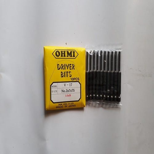 Đầu vặn vít bake OHMI V-17 No.2x7x75(3.5x30) Đầu vặn vít bake OHMI V-17 No.2x7x75(3.5x30)