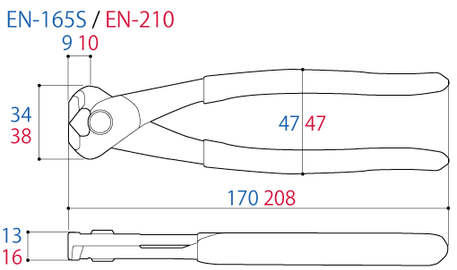 EN-165S Kìm cắt mép