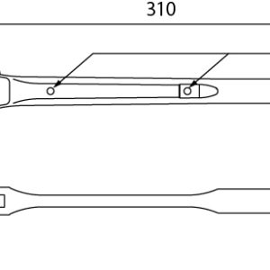 Cờ lê đuôi chuột cong RM-17X21N-S