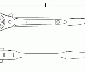 Cờ lê đuôi chuột cong RM-21X24C