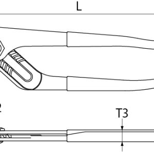 Kìm mỏ quạ có lưỡi cắt HP-250 Top Kogyo