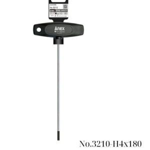 Tô vít lục giác tay cầm chữ T Anex No.3210-H4x180 Nhật Bản