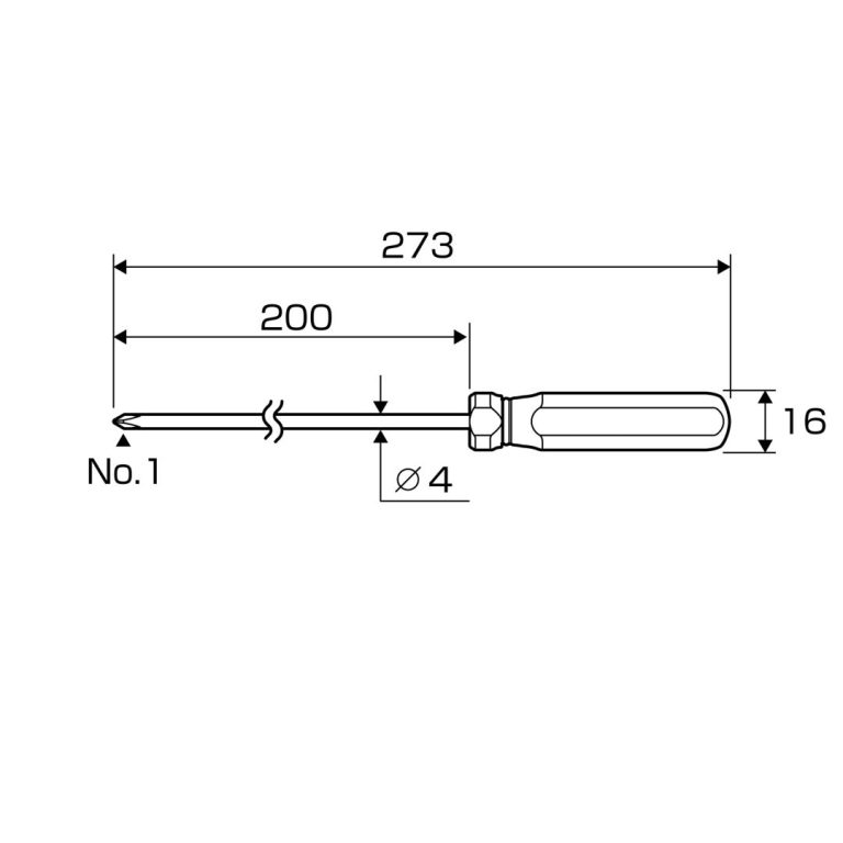 8300 1 200 4 768x768 1 Tô vít cán trong No.8300+1X200 ANEX Nhật Bản