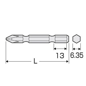 Mũi Vít 4 Cạnh 2×53 ANEX AKL-P2053