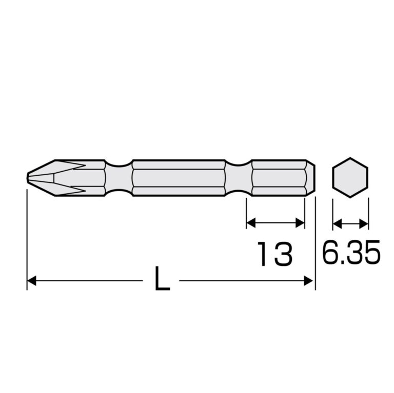 Mũi vít 4 cạnh kích thước 2x53 ANEX AKL-5P2053