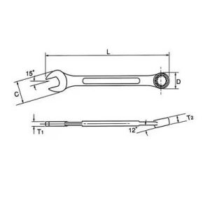 Cờ lê vòng miệng 36mm CP0036 Asahi