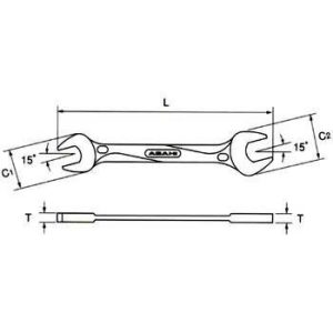 SL 2 Cờ lê 2 đầu miệng 12x14mm ASAHI SL1214