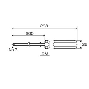 Tô vít cán trong Anex No.8400+2x200 Nhật Bản