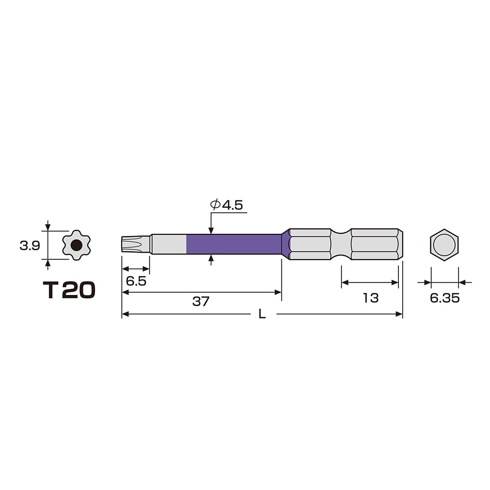 ACTX 2065 2 Mũi vít đầu hoa thị Anex ACTX- 2065