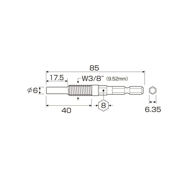 Mũi vặn tắc kê sắt  ANEX AEB-340 Nhật Bản