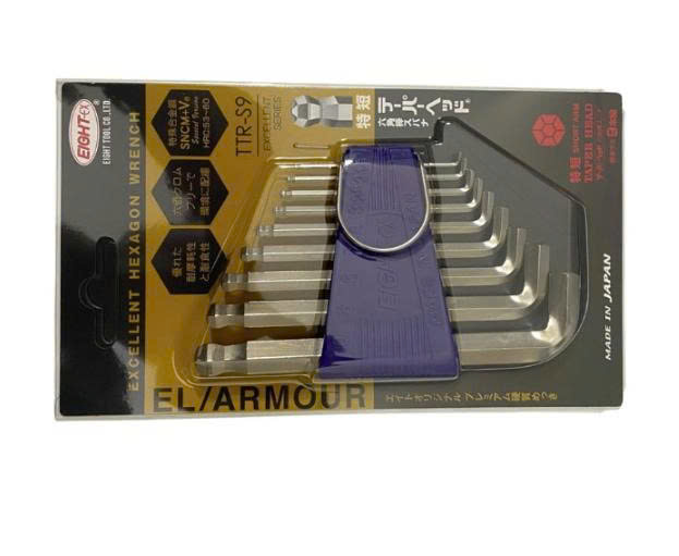 TTR S9 Bộ lục giác đầu bi ngắn đầu ngắn EIGHT TTR-S9