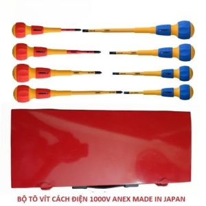 Bộ tô vít cách điện 1000V Anex HXT-08AN Nhật Bản