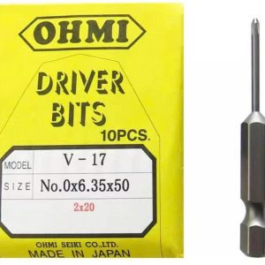 Đầu vặn ốc vít OHMI V-17 No.0x6.35x50(2x20) Nhật Bản