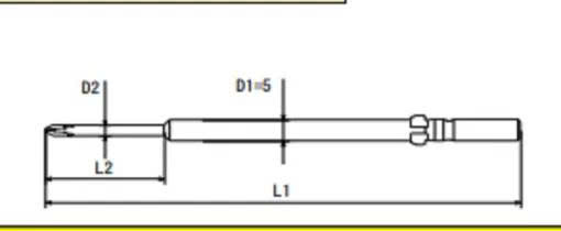Đầu vặn ốc vít OHMI VH-5No.0x5x80(2.5x25) 3 Đầu vặn ốc vít OHMI VH-5No.0x5x80(2.5x25)