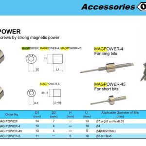 Nam châm tạo từ tính OHMI MAGPOWER-4 Nhật Bản