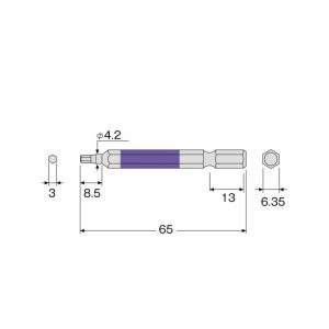 Mũi vít đầu lục giác ANEX ACHX-3065
