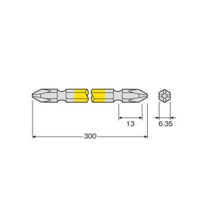 Vỉ 2 mũi vít 2 đầu ANEX ACM-2300