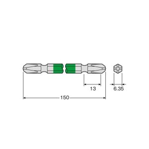 ACM 3150 Vỉ 2 mũi vít 2 đầu ANEX ACM-3150
