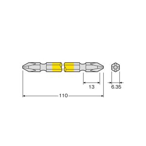 ACM 2110 Vỉ 2 mũi vít 2 đầu ANEX ACM-2110