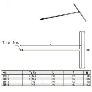 Tô vít dẹp chữ T FPC TSF-8 Nhật Bản